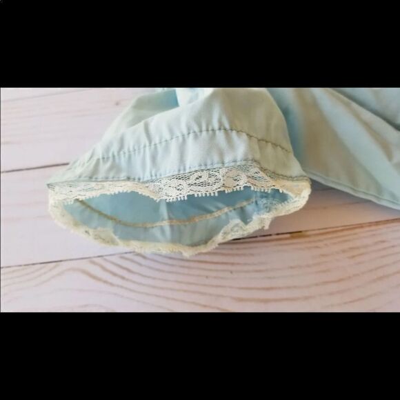 Vintage smocked dress floral mini 60s a line flare - Picture 3 of 10